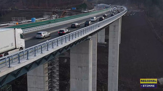 Endlich fließt der Verkehr wieder auf der Lüdenscheider Rahmedetalbrücke
