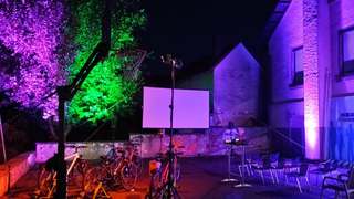 Fahrradkino in Mühltal: Mit Muskelkraft den Beamer antreiben