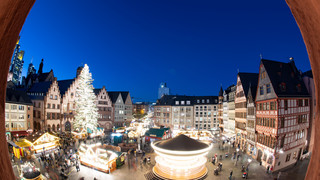 Größter Weihnachtsmarkt in Hessen öffnet in Frankfurt
