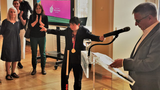 Rathausempfang für Goldmedaillen-Siegerin Chloé Beloin