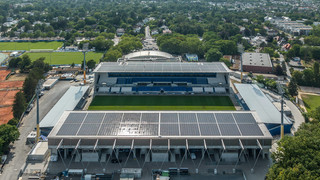SV Darmstadt 98: Größte Solaranlage der Stadt auf dem Merck-Stadion
