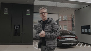 Interview von Ralph Holl­mig zum Audi char­ging hub Ber­lin