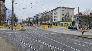 Umleitung und Ersatzverkehr: Gleisarbeiten in der Wilhelmshöher Allee