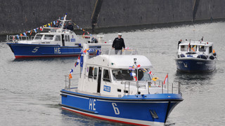 Vorbereitung auf Fußball-EM in Frankfurt: Polizei-Übung auf dem Main