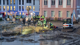 Arbeitsunfall in Leimen: Verschütteter Arbeiter in Klinik gestorben