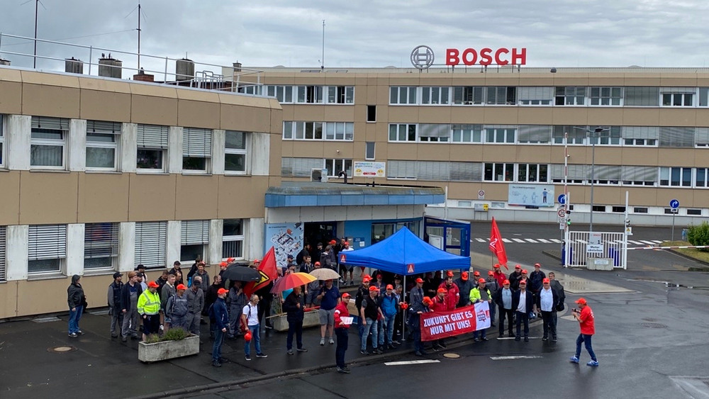 Bei Bosch in Lollar und Breidenbach wird protestiert 