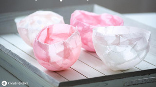 Laternen-Basteln aus Papiertaschentüchern