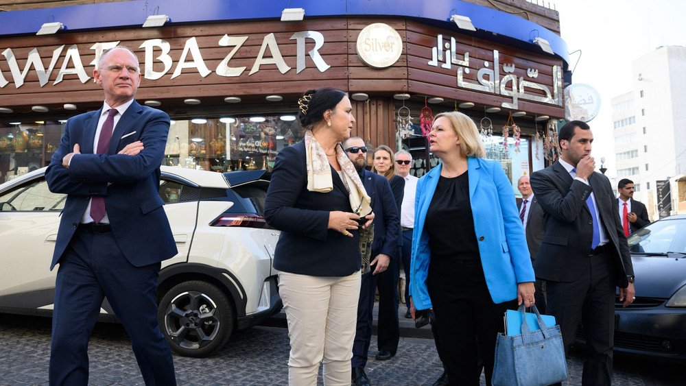Bundesinnenministerin Faeser in Jordanien