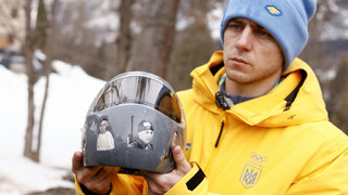 Gedenken auf Helm: Ukrainer Heraskewytsch bei Olympia disqualifiziert