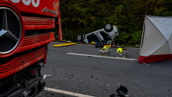 Unfall mit Toter in Langen: Darum ist die B486 gesperrt