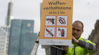 Waffenverbotszonen in Hessen: So viele Waffen wurden sichergestellt