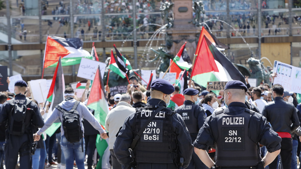In Frankfurt waren Pro-Palästina-Demos angekündigt worden.