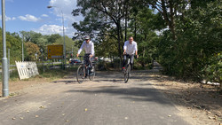 Mit schlauen Laternen: Radweg Darmstadt-Roßdorf fast fertig