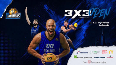 Basketball-Highlight:"3x3 Open Frankfurt" zurück am Roßmarkt