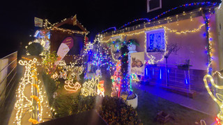 Halb so viele Lichter wie sonst: Weihnachtshaus in Marburg