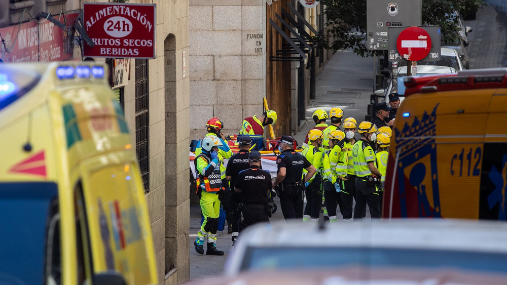 Gebäudeeinsturz in Madrid