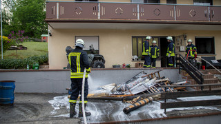 Feuer in Wohnhaus in Sinntal-Oberzell