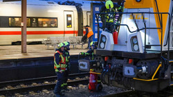 Gleissperrung im Bahnhof Fulda: Lok war in Brand geraten