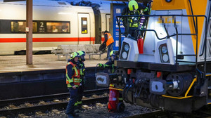 Gleissperrung im Bahnhof Fulda: Lok war in Brand geraten