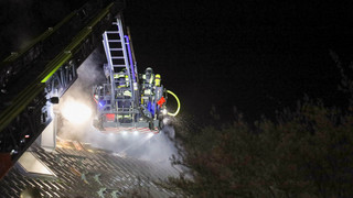 Schaden im fünfstelligen Bereich: Wohnhausbrand in Flieden