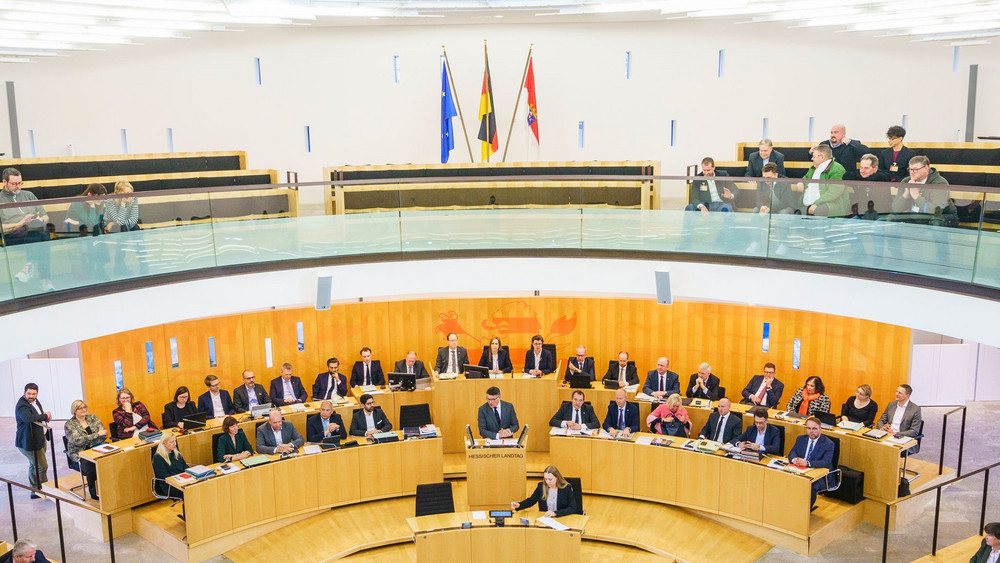 Plenarsaal des hessischen Landtags