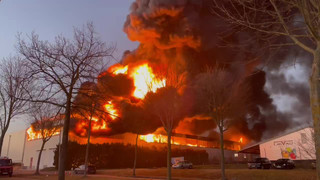 Großbrand in Mühlhausen: Millionen-Schaden in Lagerhalle