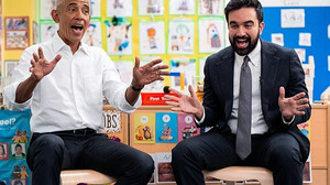 Erstes Treffen in New York: Obama und Mamdani singen mit Kindern