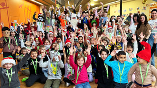 Johannes Scherer als Nikolaus an MSG Grundschule in Fürth