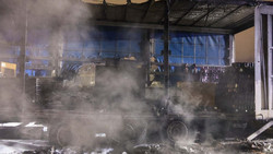 Brennender Kaffeelaster auf der A4 bei Friedewald