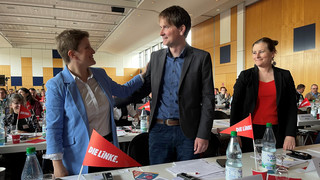 Linke kürt in Flörsheim Spitzenkandidaten für Hessen-Wahl