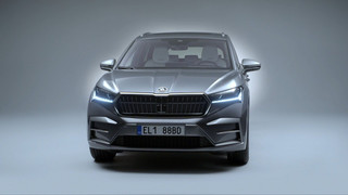Der neue Škoda Enyaq Laurin & Klement - Exteriur mit exklusiven Details in Platinum Grau