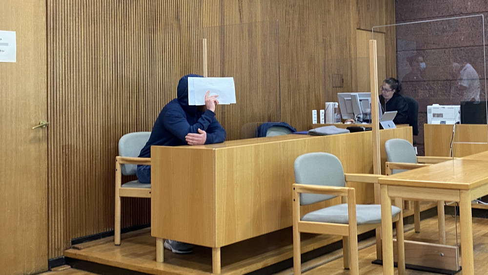 Der Beschuldigte im Gerichtssaal