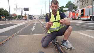 Hitzeschäden: Leipziger Verkehrsbetriebe rufen Menschen zur Schienenrettung auf