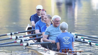Bundespräsident rudert auf der Ruhr