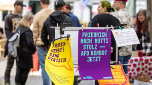 Hunderte auch in Hessen auf den Straßen: Protest für AfD-Verbot