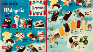 Alle Eis-Karten von Langnese & Schöller: Schilder von 1960 bis heute