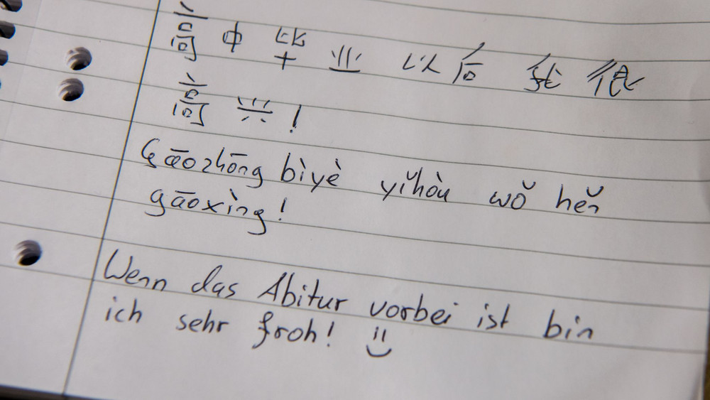 Chinesisch ist keine häufige Zweitsprache in Hessen