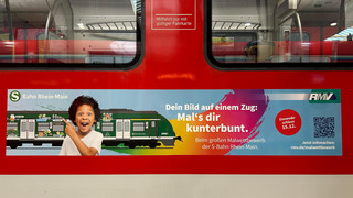 Malwettbewerb "Bunt statt rot": Kinder machen S-Bahnen schöner