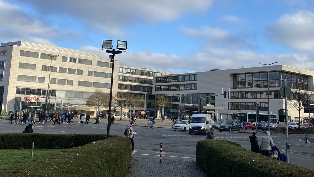 Das Rathaus in Gießen. 