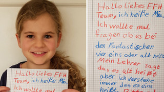 Brief von 8-Jähriger Mia: Was singen die Fanta 4?