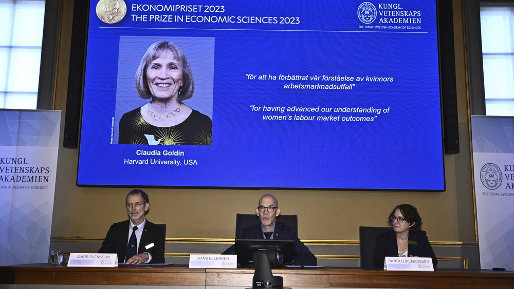 Das Nobelpreiskomitee in Stockholm ehrt die US-Wissenschaftlerin Claudia Goldin