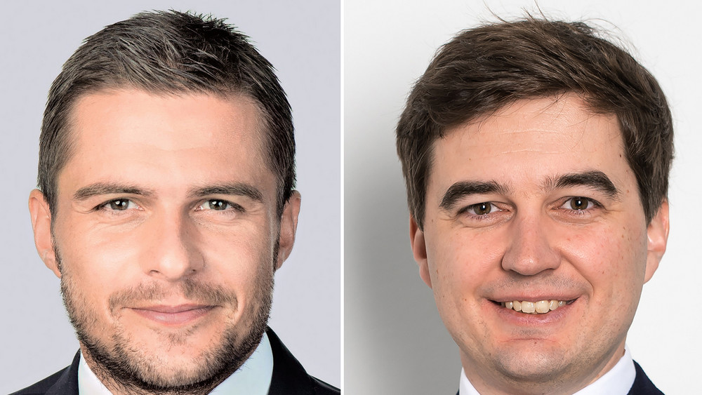 Marc Lenz (links) war bislang Mitglied der Geschäftsleitung und Steffen Merkel war zuvor leitender Unternehmensstratege der DFL