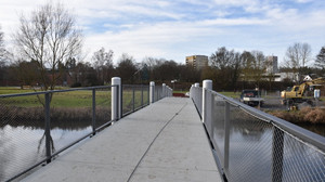 Neue Brücke am Rosenbad in Fulda ab dem Wochenende offen