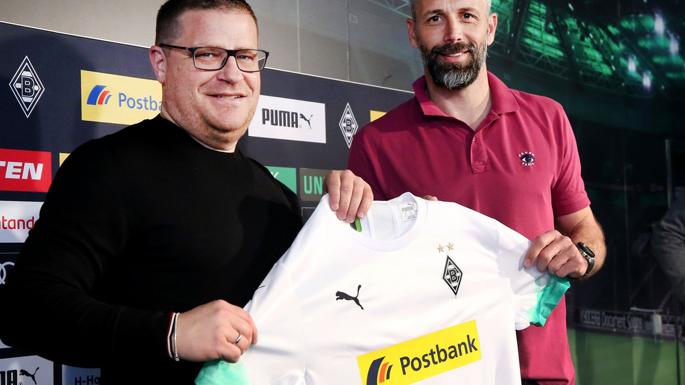 Max Eberl und Marco Rose