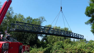 Dillbrücke in Wetzlar wieder da - Wann sie freigegeben wird