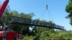 Dillbrücke in Wetzlar wieder da - Wann sie freigegeben wird