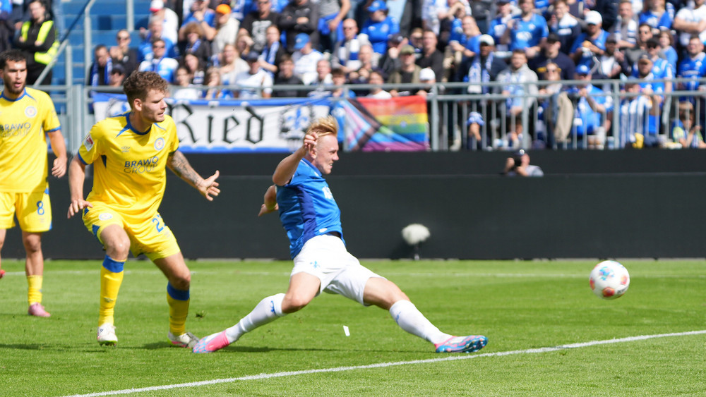 Lilien-Torjäger Isac Lidberg hat auch gegen Eintracht Braunschweig getroffen.