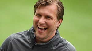 Talkrunde im Stadion mit SGE-Sportvorstand Markus Krösche