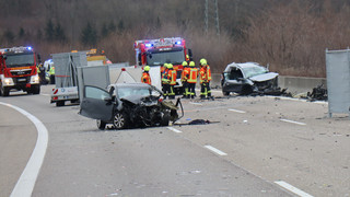 Zwei Tote bei Geisterfahrer-Unfall bei Sinsheim