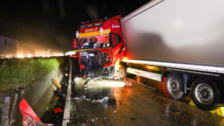 LKW-Unfall auf der A7 bei Fulda